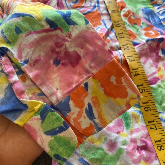 LAUREN RALPH LAUREN | watercolor floral print button down shirt - Picture 8 of 8
